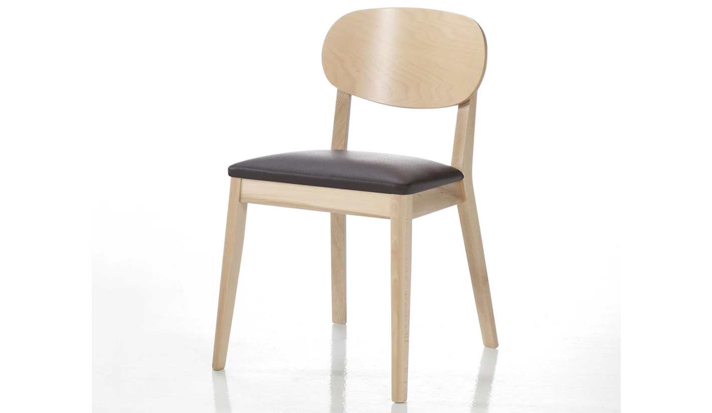 Silla de madera para hostelería reforzada