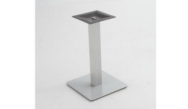 Pie de mesa cuadrado aluminio imitacion INOX