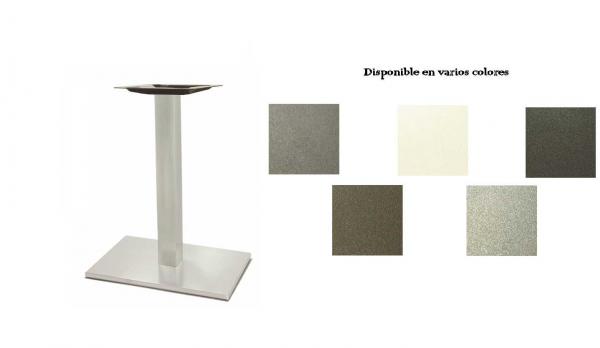 Pie de mesa rectangular aluminio pintada en varios colores