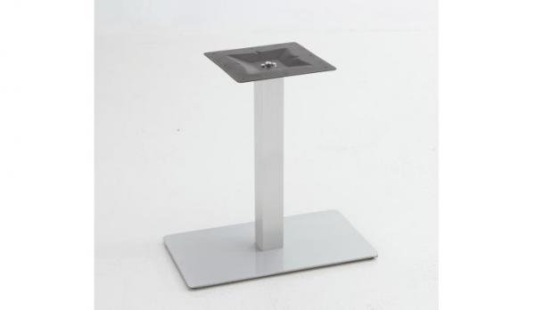 Pie de mesa rectangular aluminio imitacion INOX