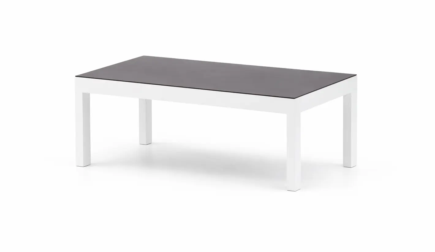 Mesa de centro rectangular de aluminio "Lagos"