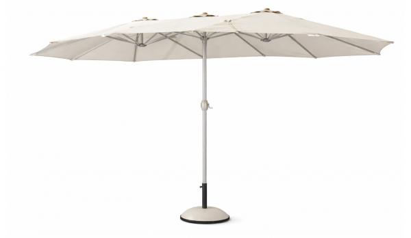 Parasol doble de hosteleria rectangular