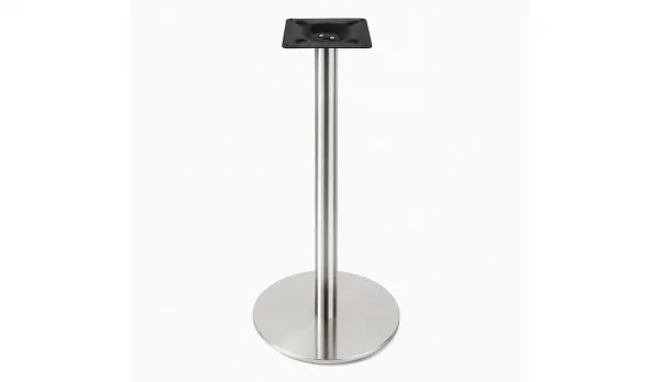 Pie ALTO para mesas redondas en INOX