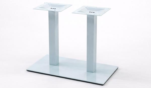 Base de aluminio de doble columna en dos colores