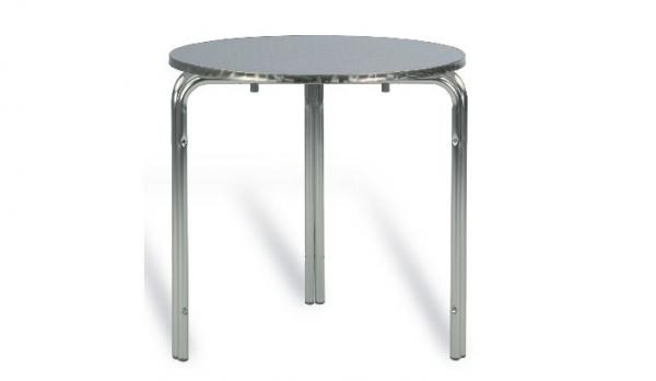 Mesa de aluminio redonda