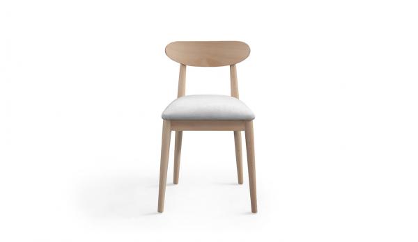 Silla tapizada para restauración
