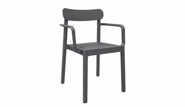 Silla de polipropileno en varios colores con brazos