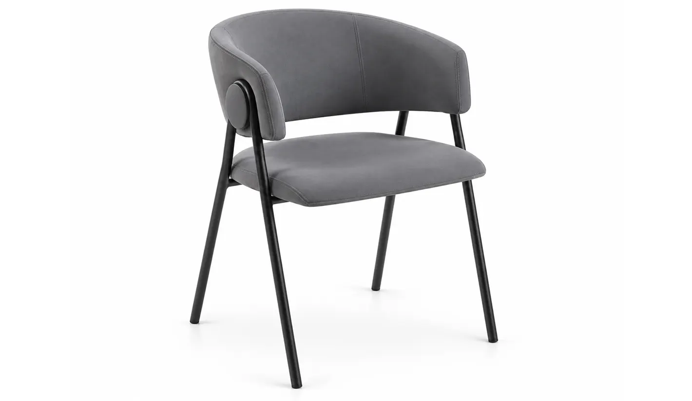Sillón de hosteleria con POLIPIEL Gris - Anti-manchas
