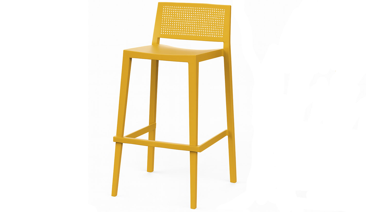 Taburete de polipropileno en varios colores