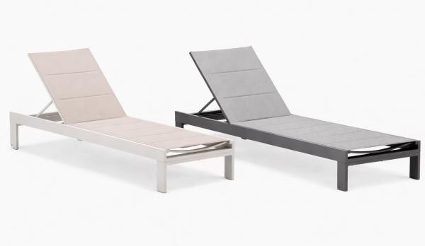 Tumbona de aluminio con QuickDry acolchado