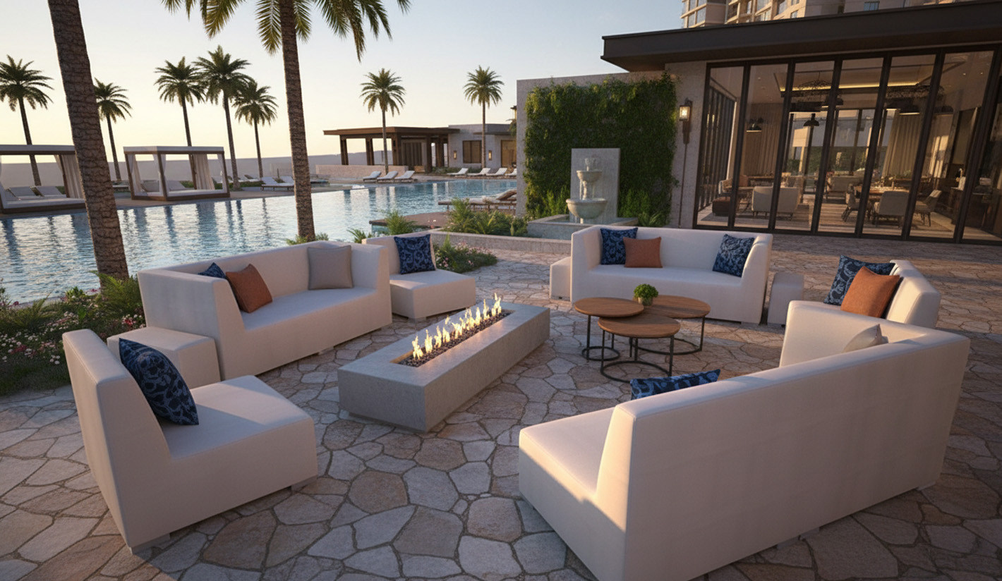 Sofas exterior hostelería