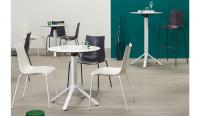 Silla tecnopolimero "Cebra" para EXTERIOR