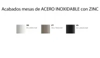 Pie de mesa GRANDE cuadrado con bordes redondeados de HIERRO