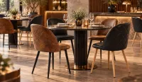 Sillón hosteleria TUMI Polipiel en marrón o negro