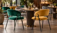 Sillón de hosteleria con terciopelo - fácil limpieza